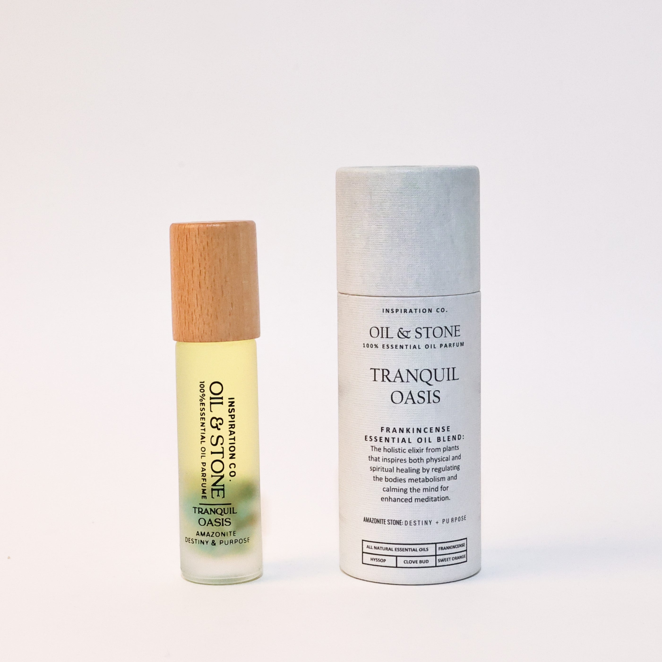 FRANKINCENSE & MYRRH / TRANQUIL OASIS - AMAZONITE PREMIUM OIL PERFUME