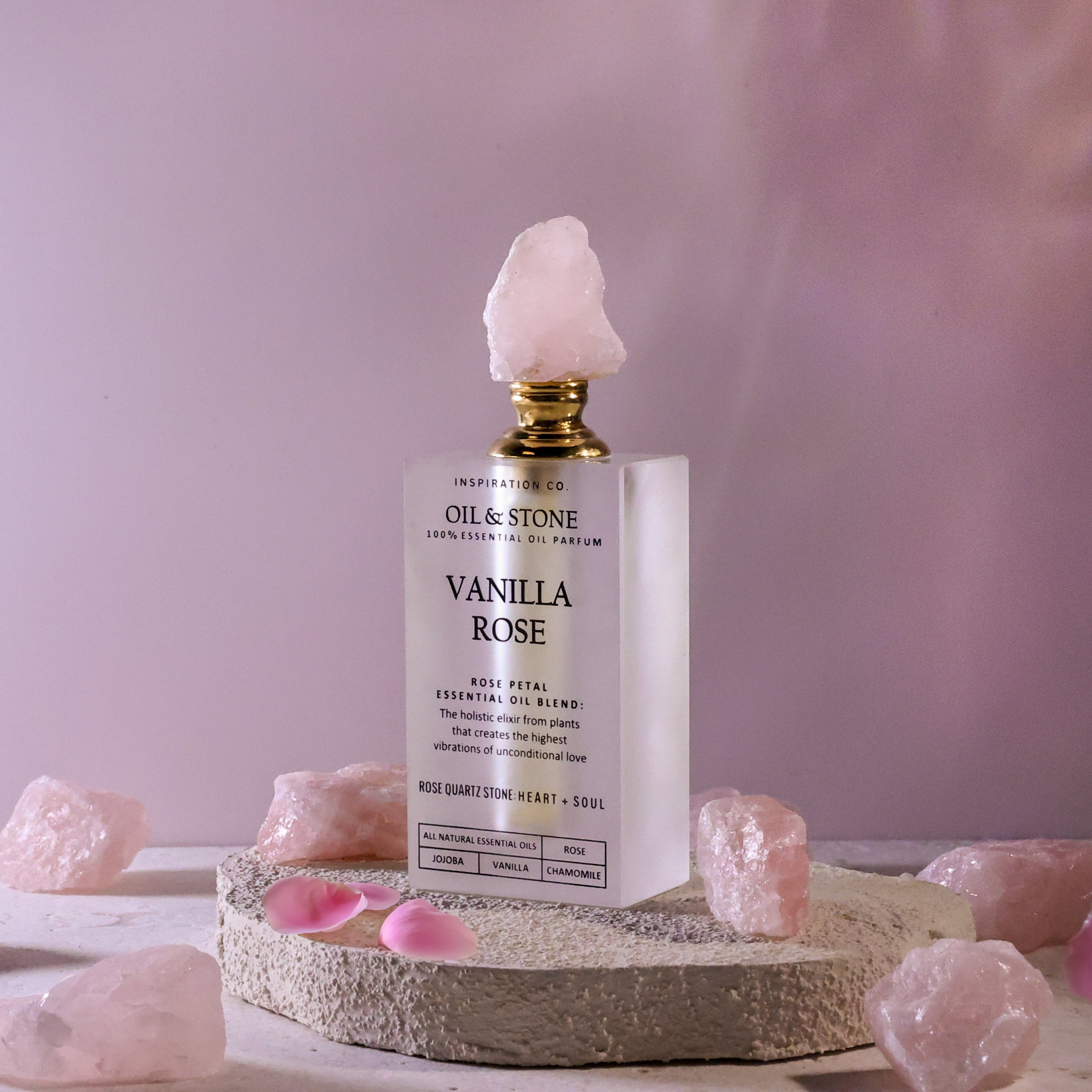 VANILLA ROSE - ROSE QUARTZ PREMIUM OIL PERFUME