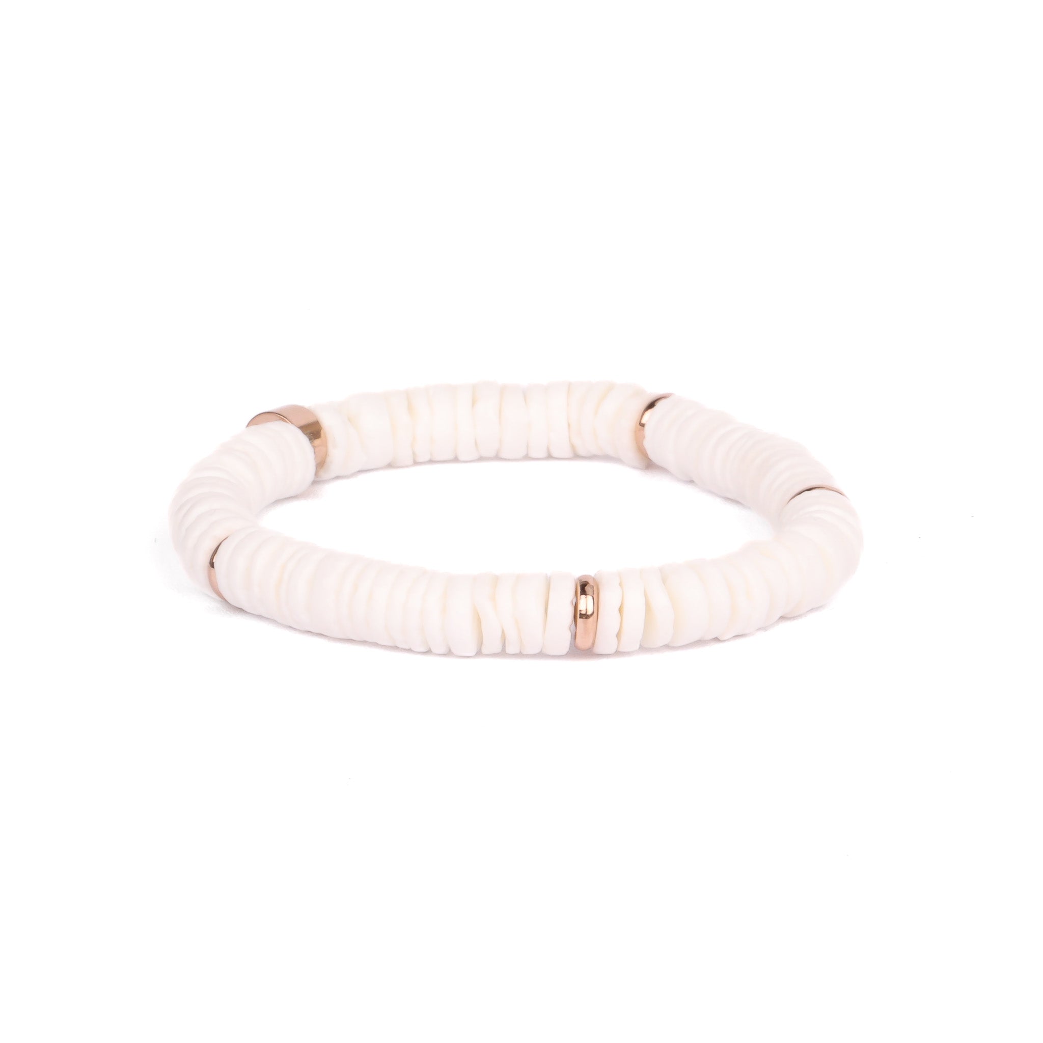 WHITE PUKA- ACCENT BRACELET