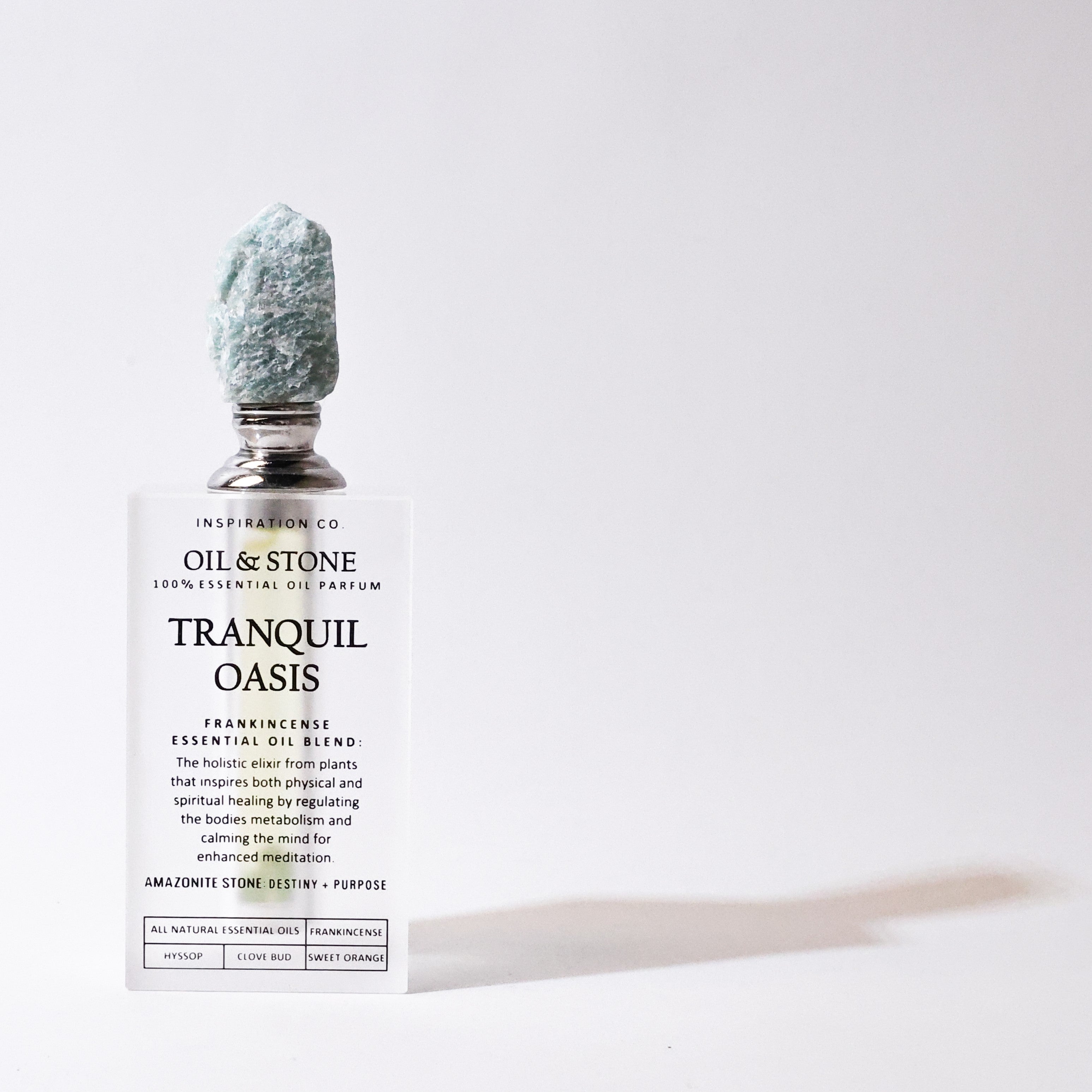 FRANKINCENSE & MYRRH / TRANQUIL OASIS - AMAZONITE PREMIUM OIL PERFUME