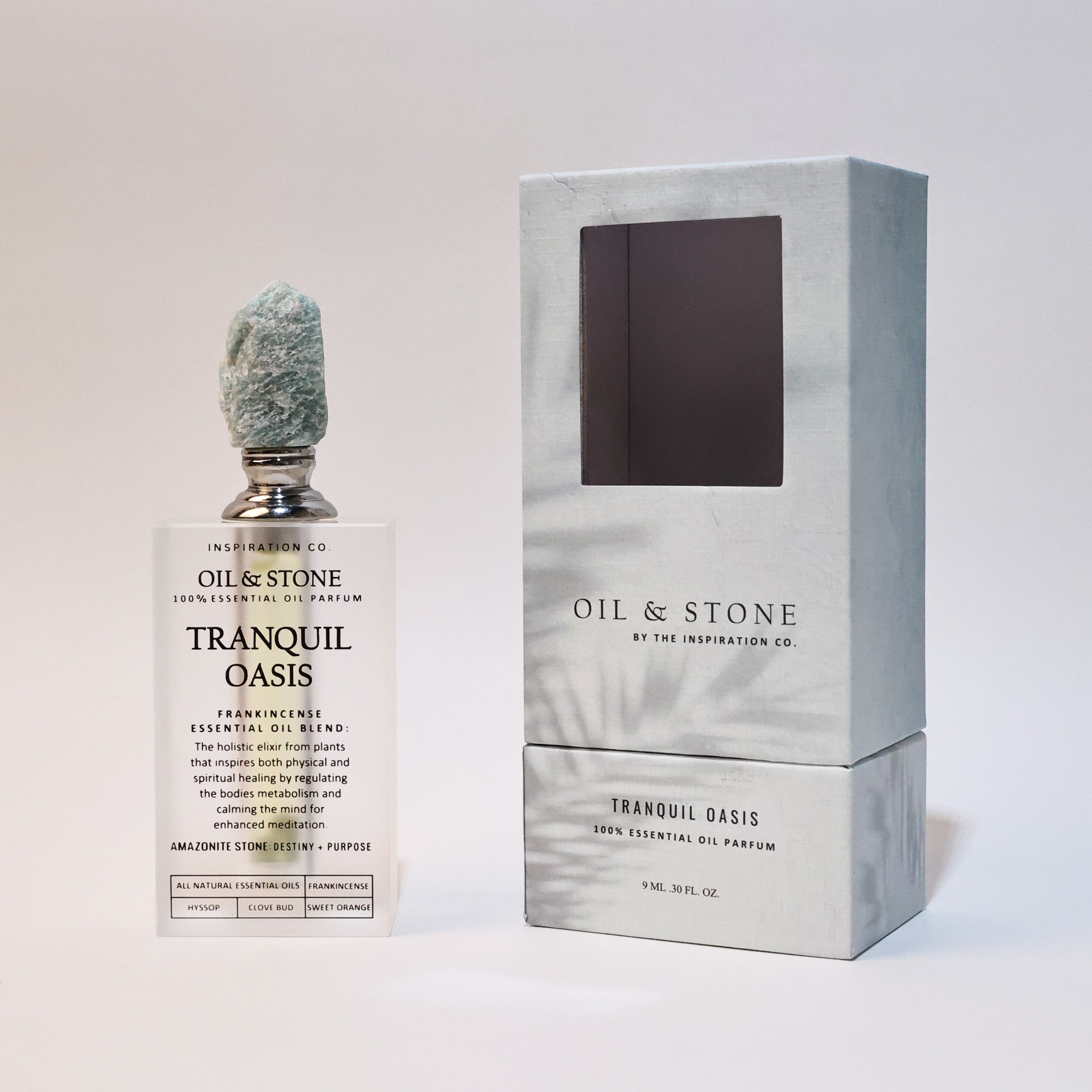 FRANKINCENSE & MYRRH / TRANQUIL OASIS - AMAZONITE PREMIUM OIL PERFUME