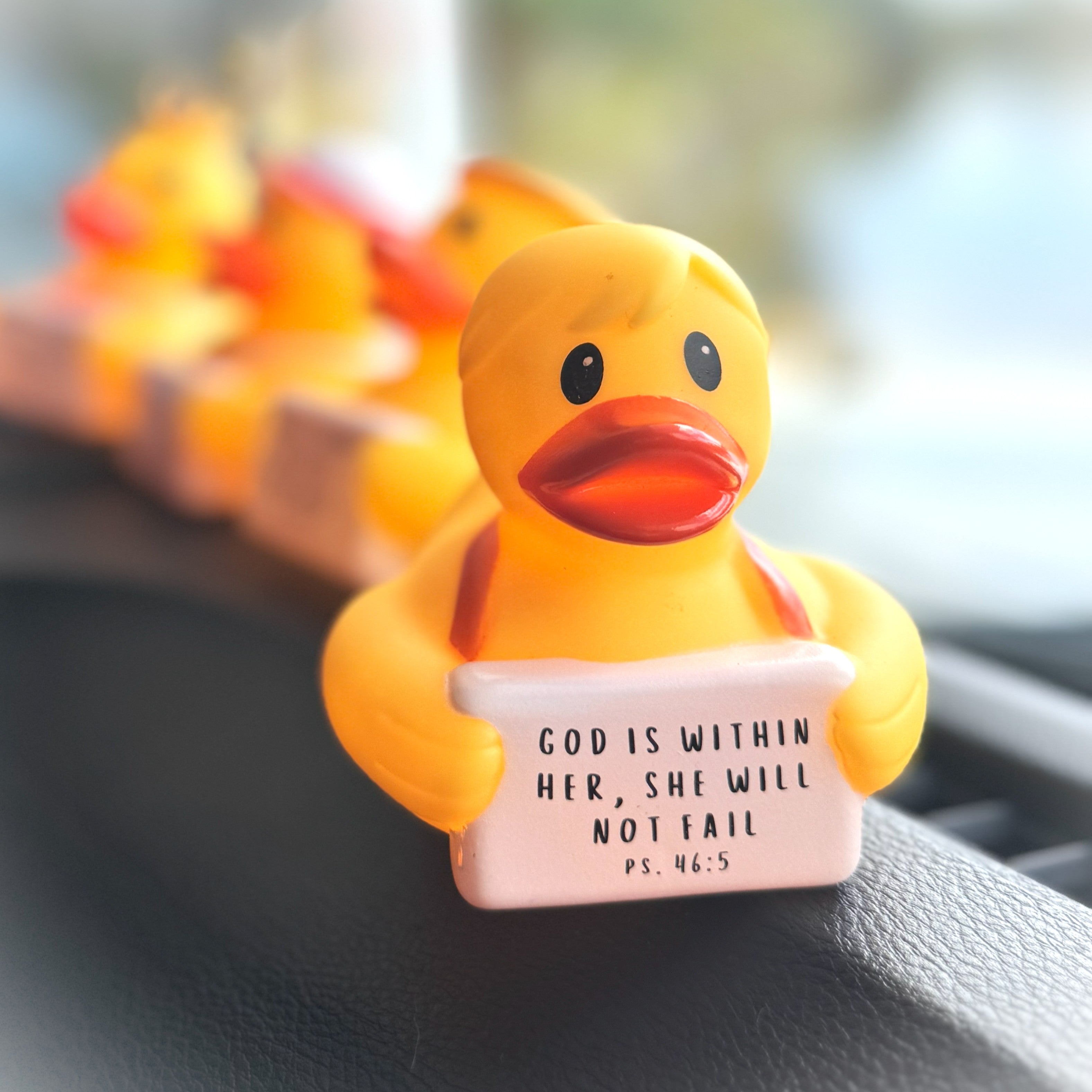 DUCKY NOTE - GOD IS WITHIN HER SHE WILL NOT FAIL