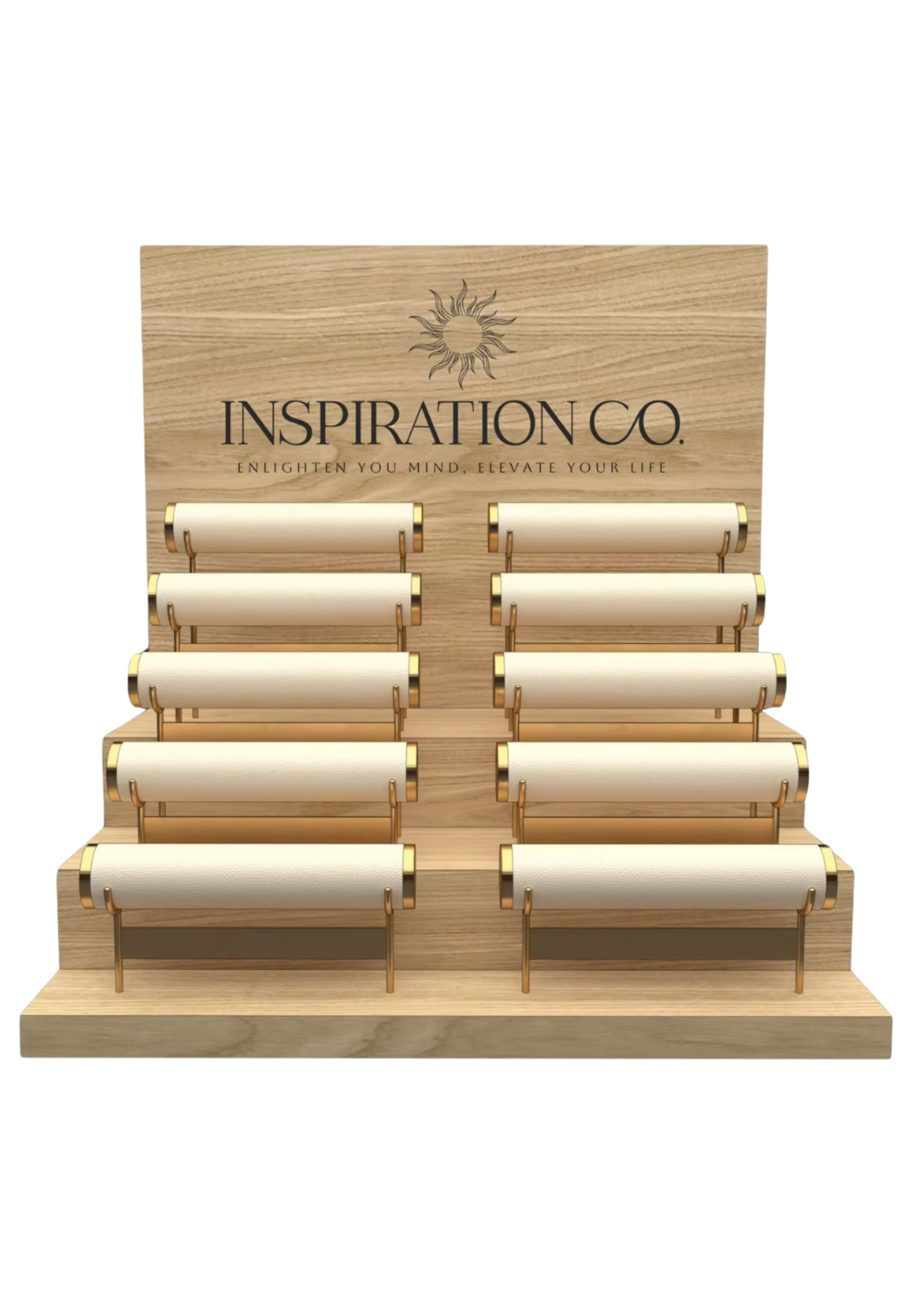 10 TIER DISPLAY-WOOD DESIGN