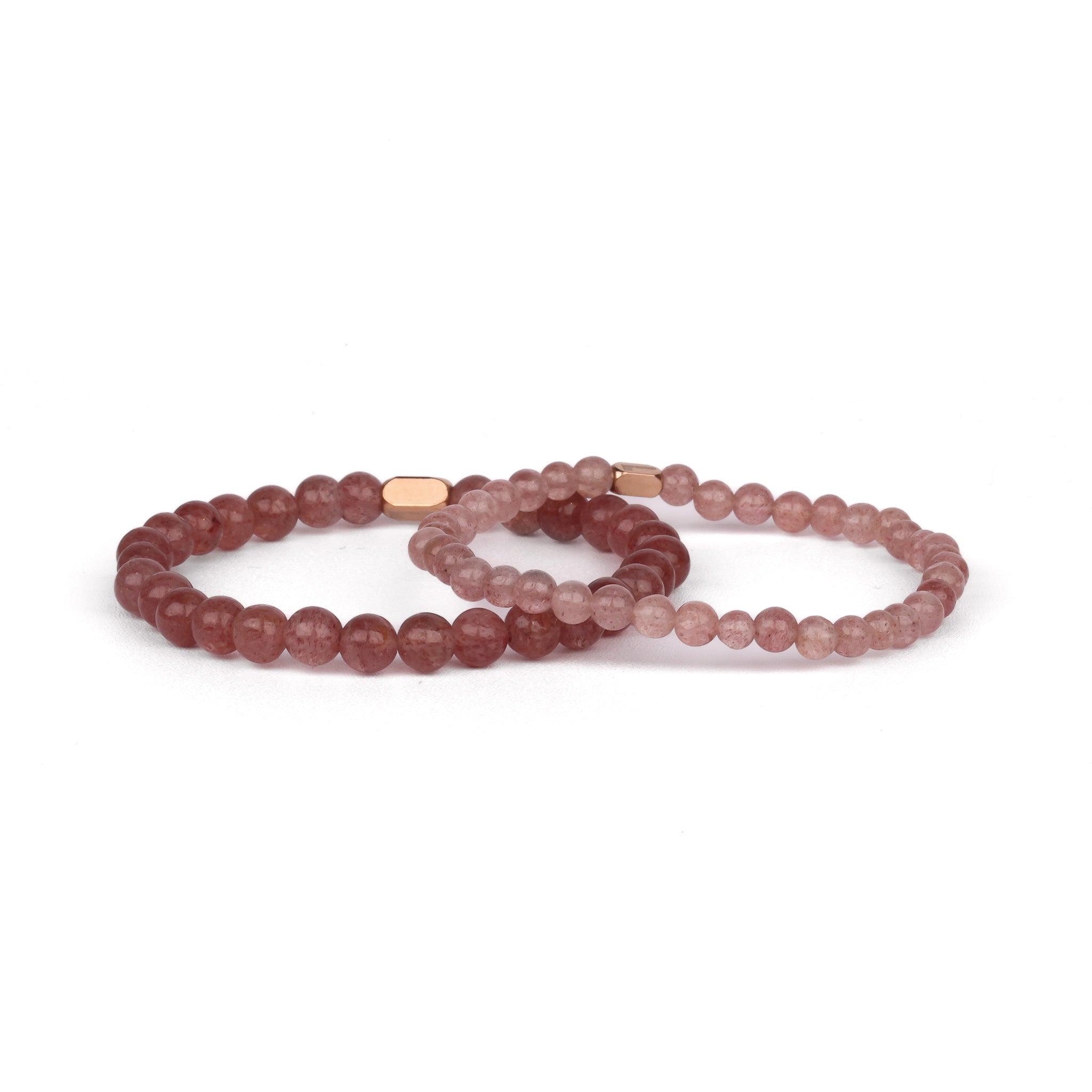 PINK QUARTZ- ACCENT BRACELET