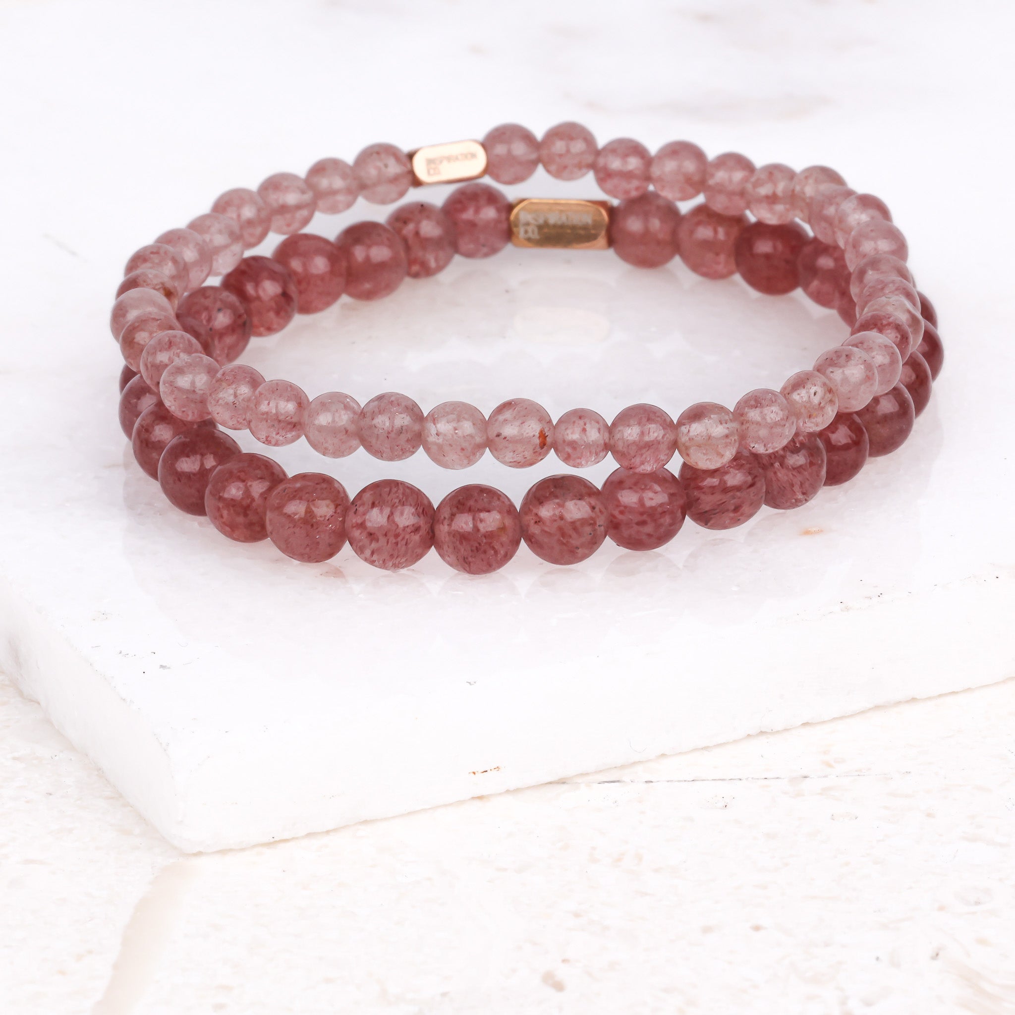 PINK QUARTZ- ACCENT BRACELET
