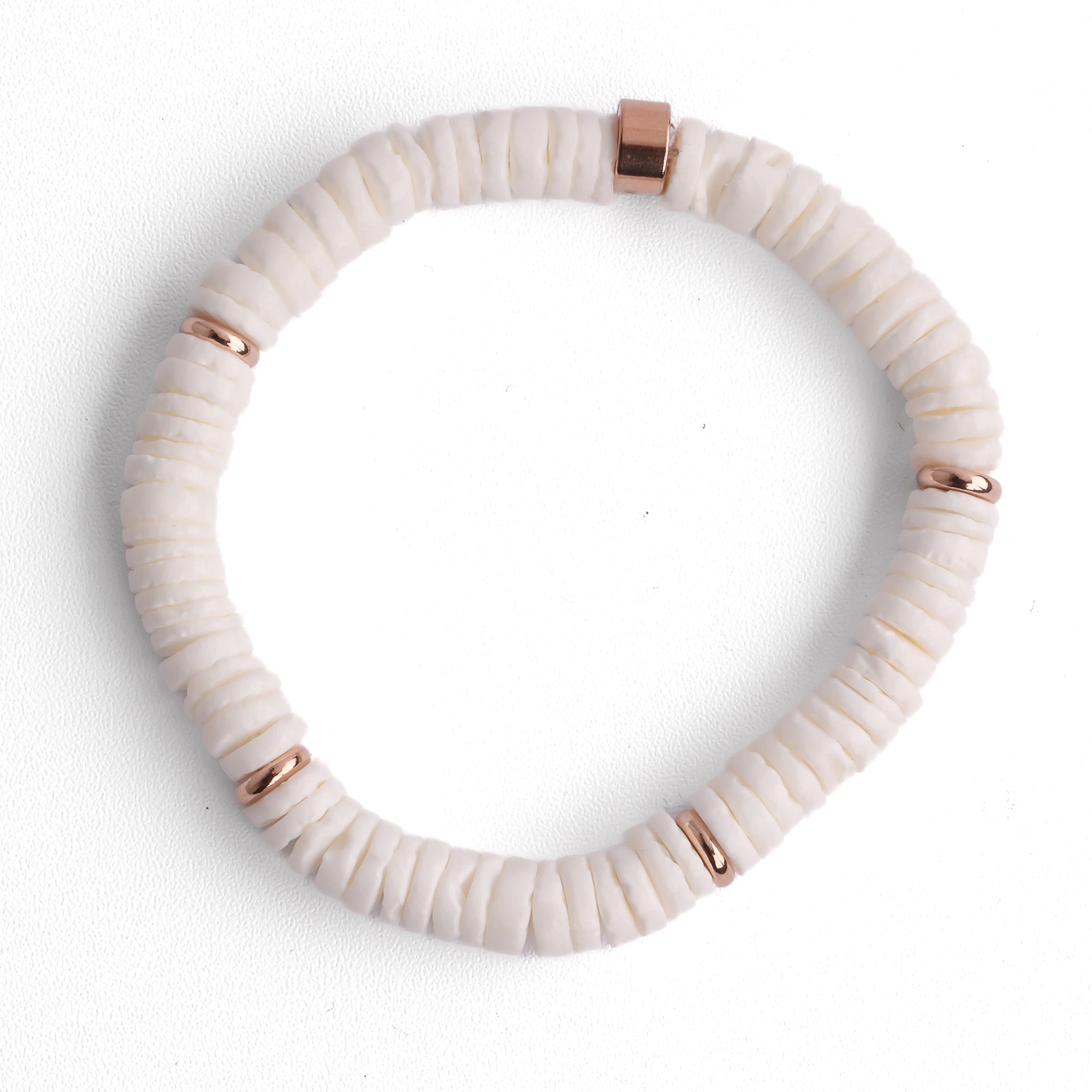 WHITE PUKA- ACCENT BRACELET